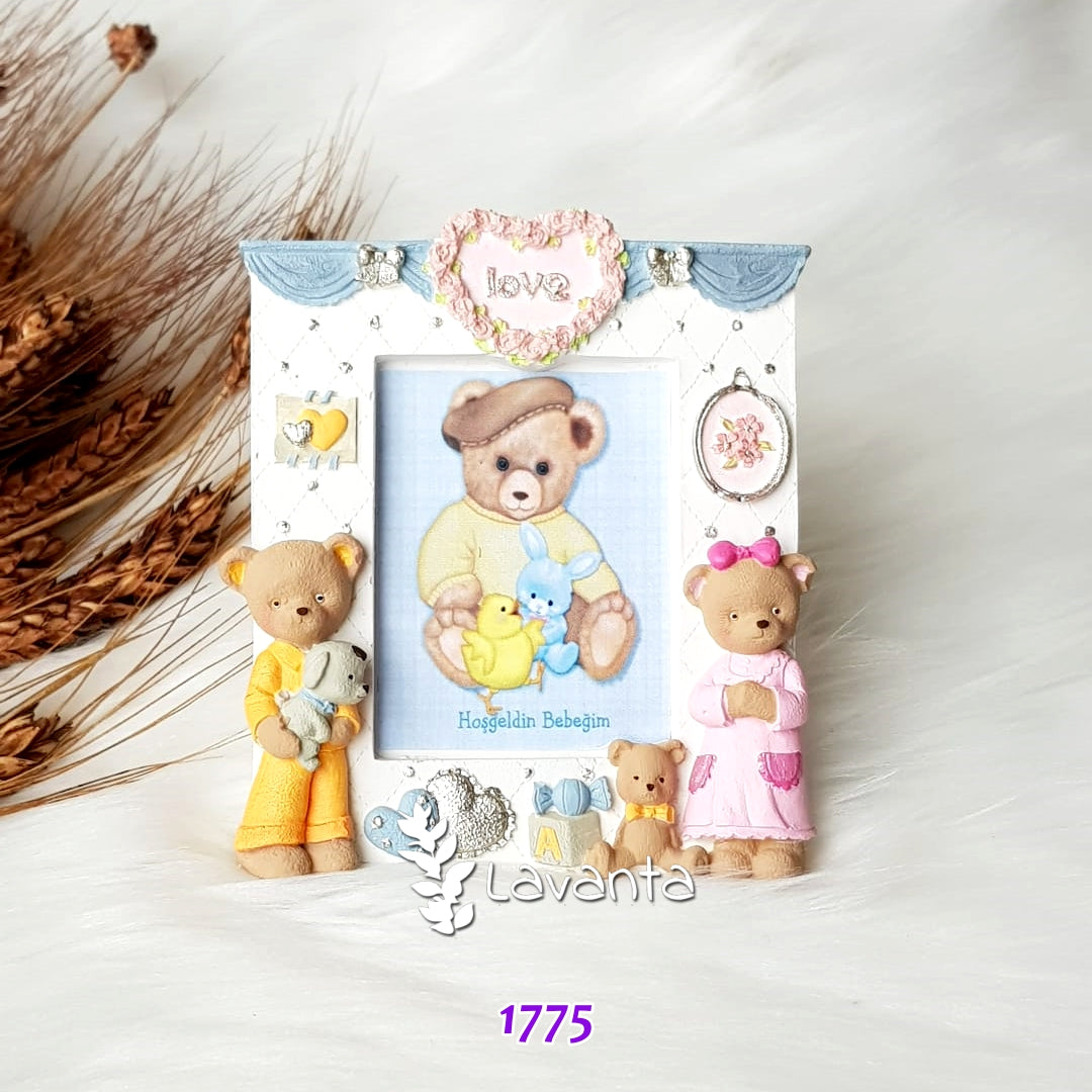 Ayıcıklı Çerçeve Kokulu Taş Kalıbı