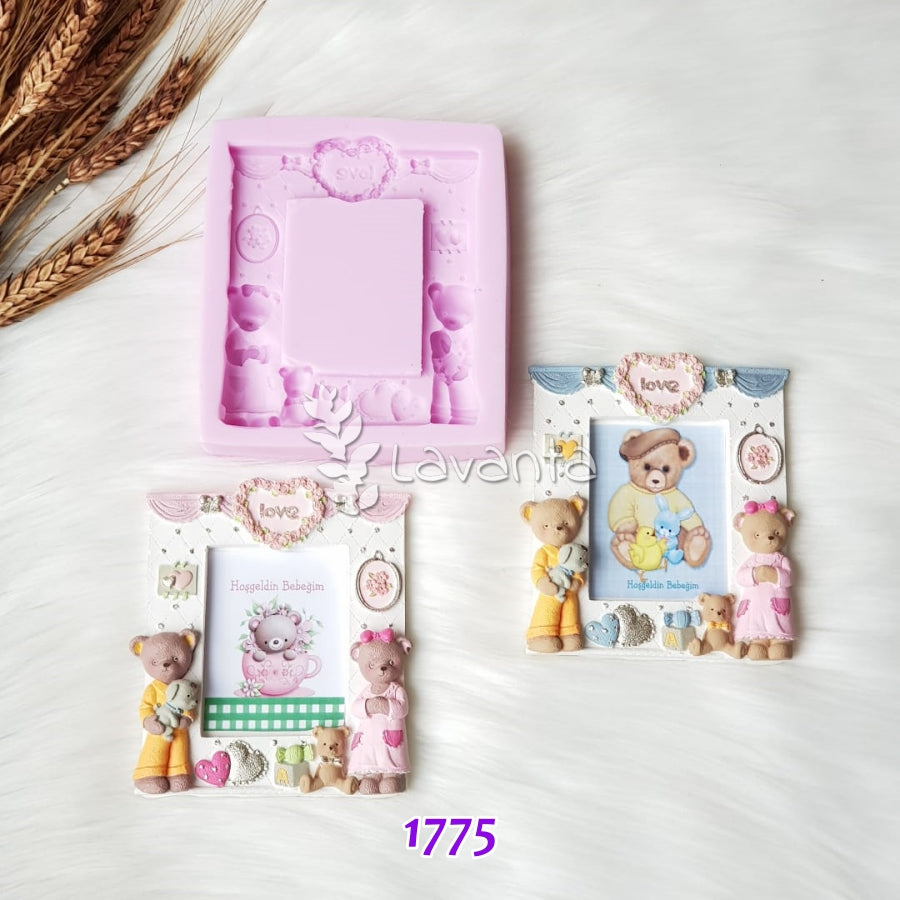 Ayıcıklı Çerçeve Kokulu Taş Kalıbı