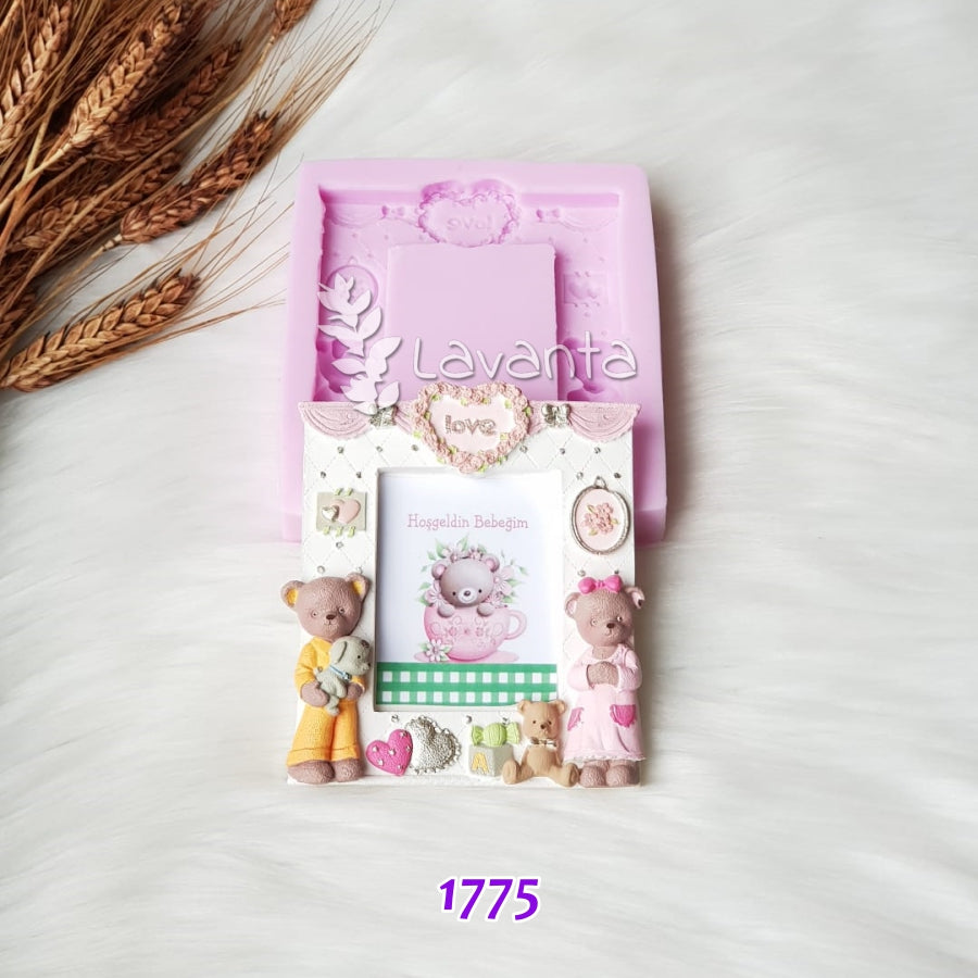 Ayıcıklı Çerçeve Kokulu Taş Kalıbı