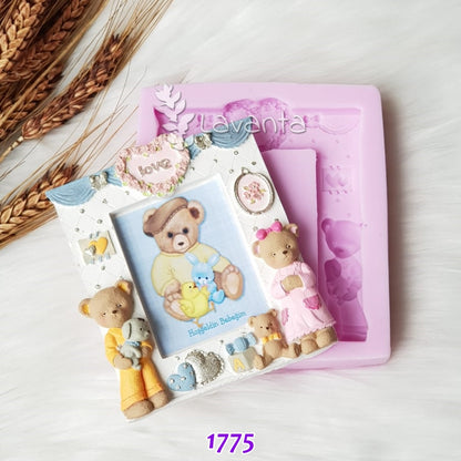 Ayıcıklı Çerçeve Kokulu Taş Kalıbı