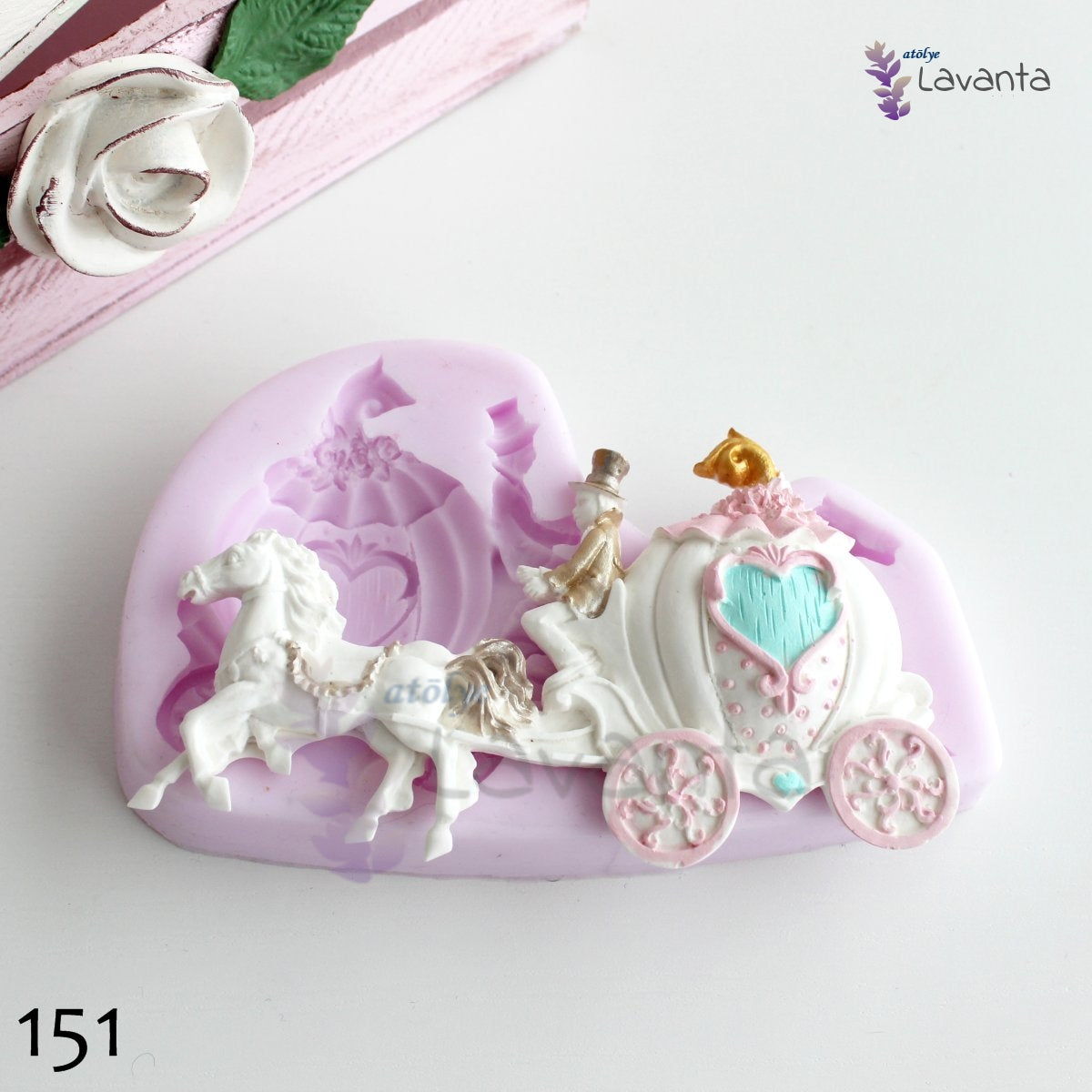 Bal Kabağı At Arabası Silikon Kalıbı