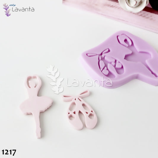 Balerin Kız ve Ayakkabısı Silikon Kalıbı