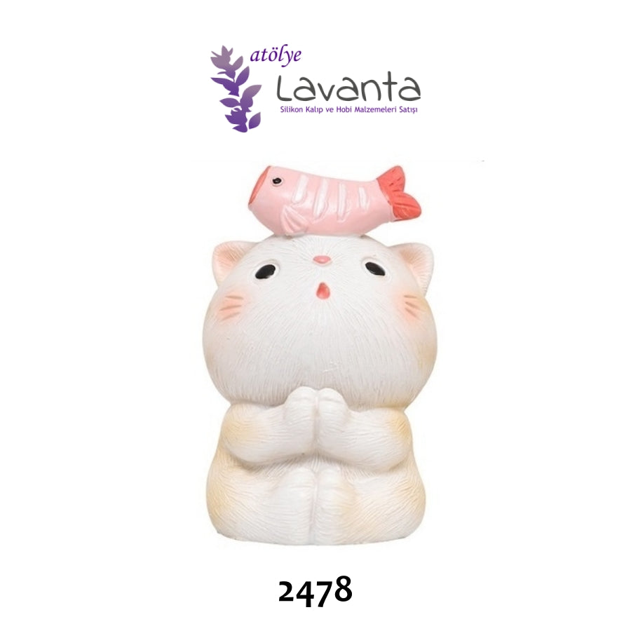 Balıkçı Kedicik Silikon Kalıbı