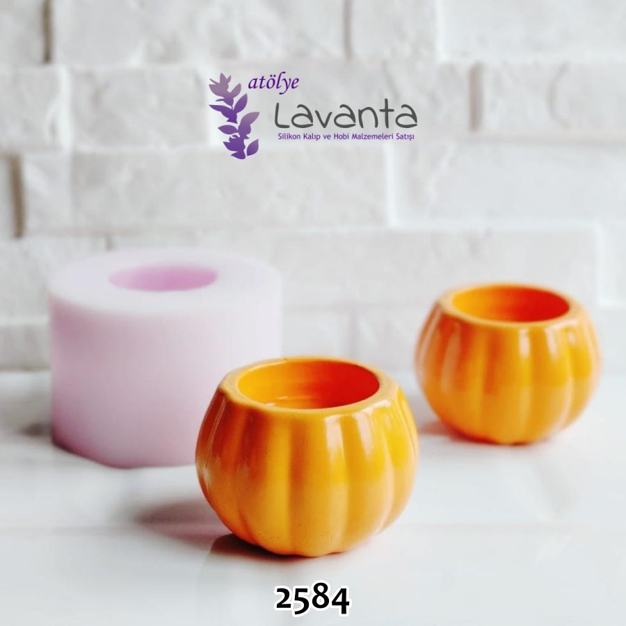 Balkabağı Mumluk Silikon Kalıbı