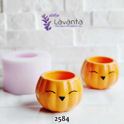 Balkabağı Mumluk Silikon Kalıbı