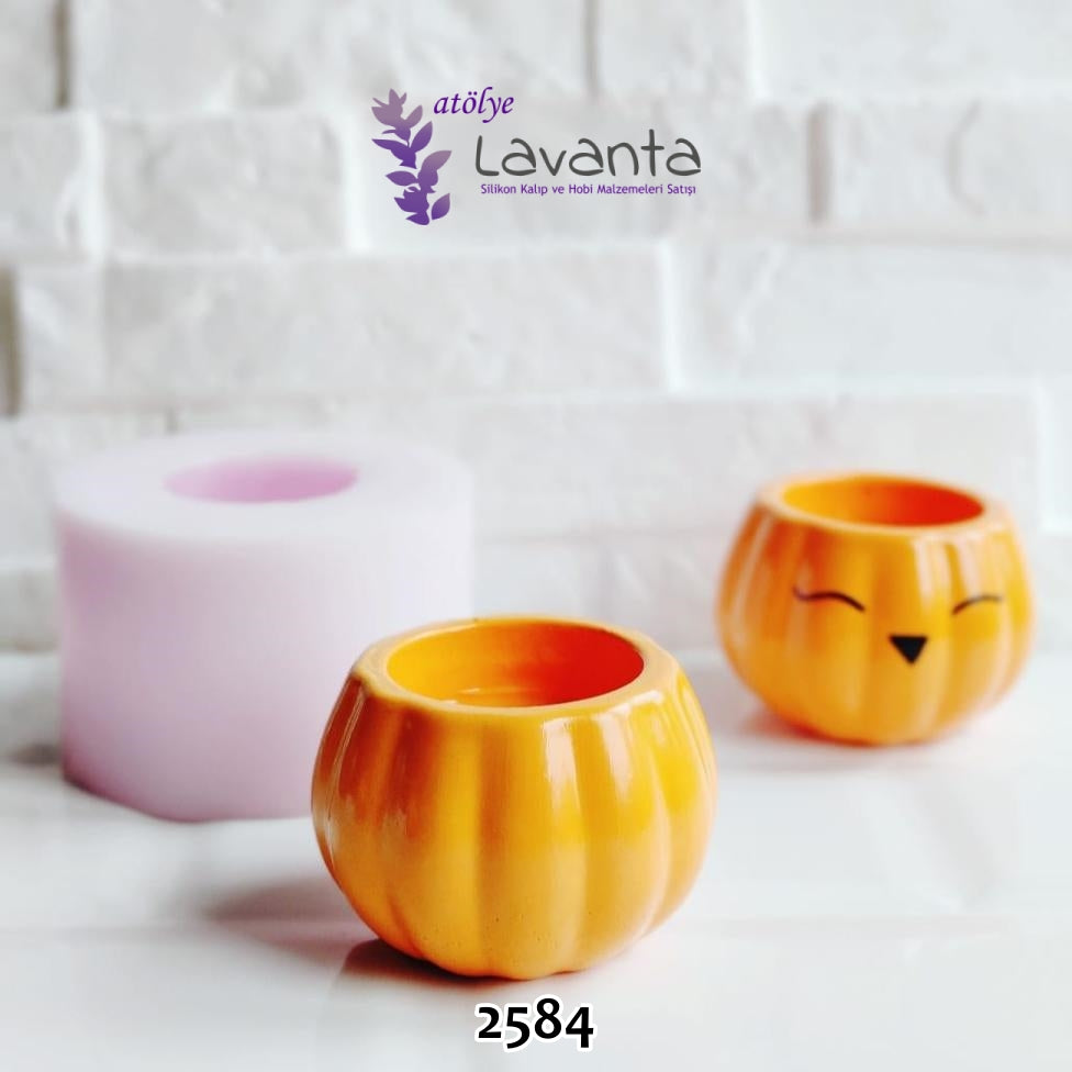 Balkabağı Mumluk Silikon Kalıbı