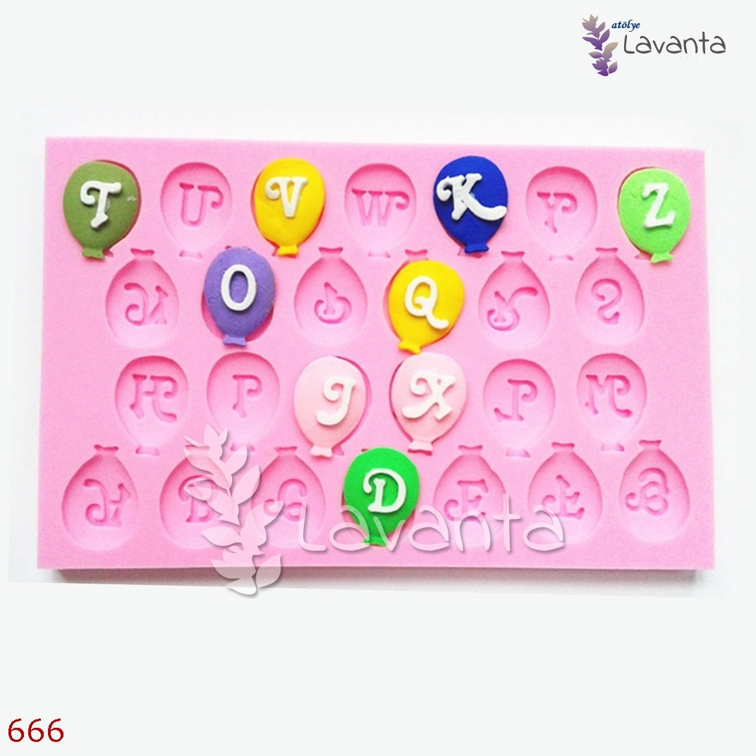 Balon Harf Silikon Kalıbı