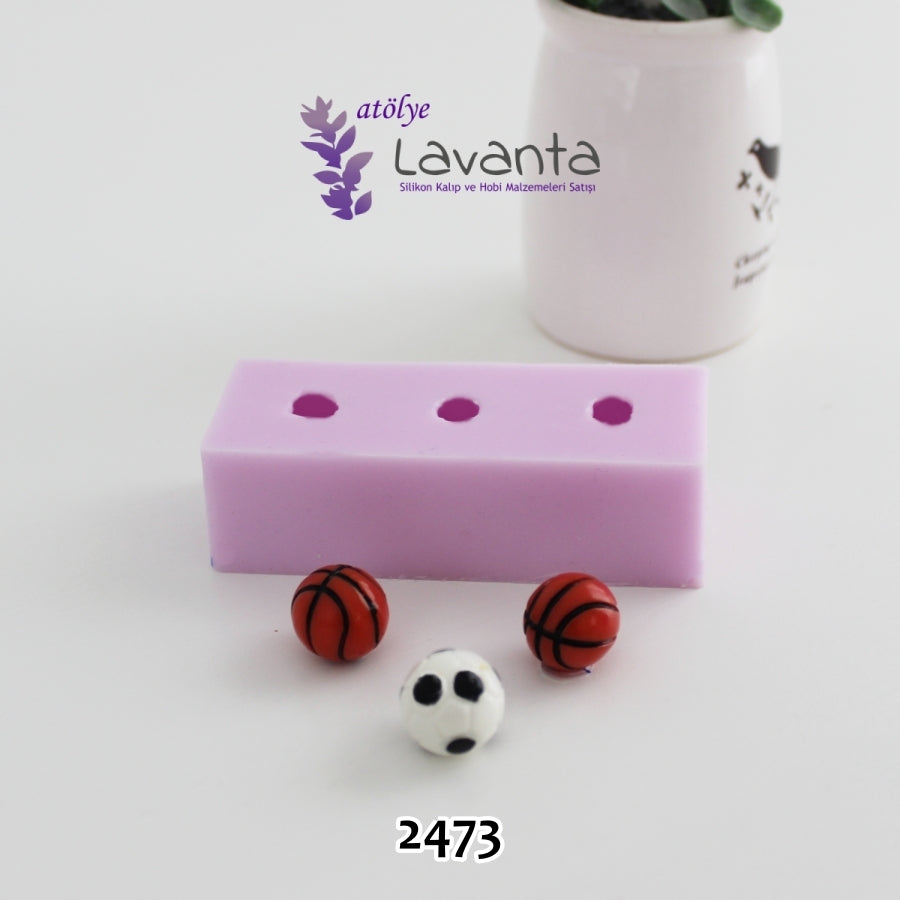 Basket ve Futbol Topları Minyatür Kalıbı