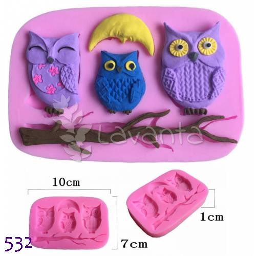 Baykuş Ailesi ve Ay Silikon Kalıbı