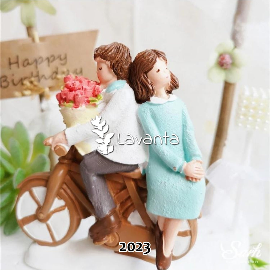 Bisiklete Binen Sevgililer Silikon Kalıbı