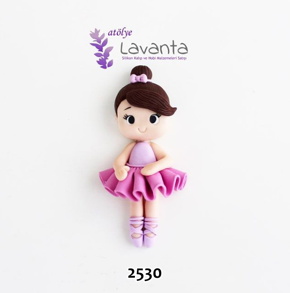 Boyutlu Balerin Kız Kalıbı