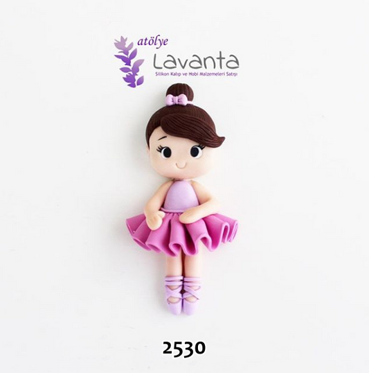 Boyutlu Balerin Kız Kalıbı