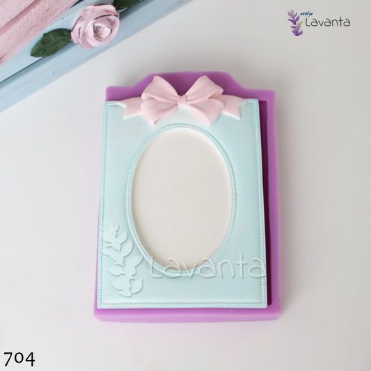 Büyük Fiyonklu Dikdörtgen Çerçeve Silikon Kalıbı