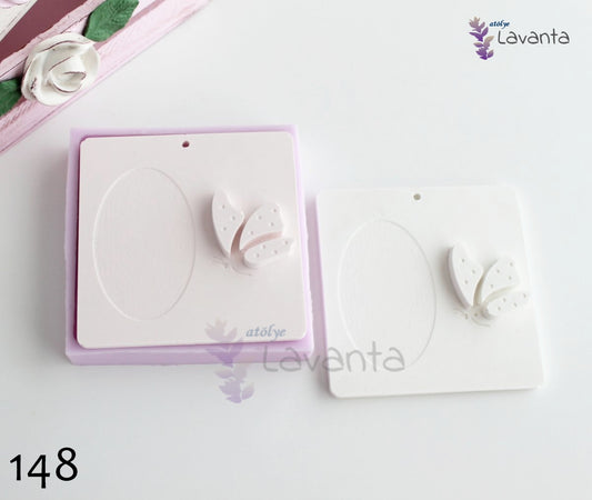 Büyük Kelebek Detaylı Tabanlık Silikon Kalıbı