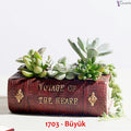 Büyük Kitap Sukulent Saksı Kalıbı