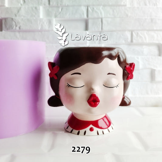 Büyük Tokalı Kız Saksı Kalıbı