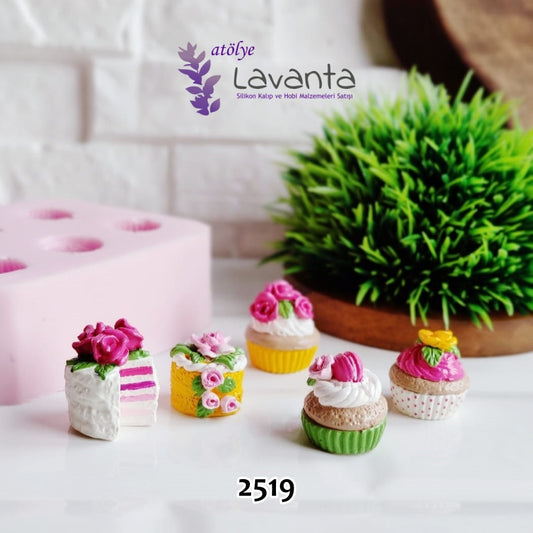 Cupcake ve Pasta Seti Silikon Kalıbı