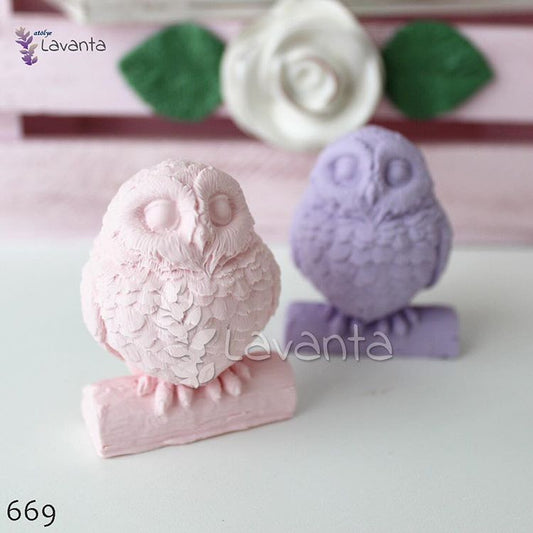 Dal Üstünde 3D Baykuş Silikon Kalıbı