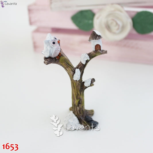 Daldaki Baykuş Teraryum Kalıbı