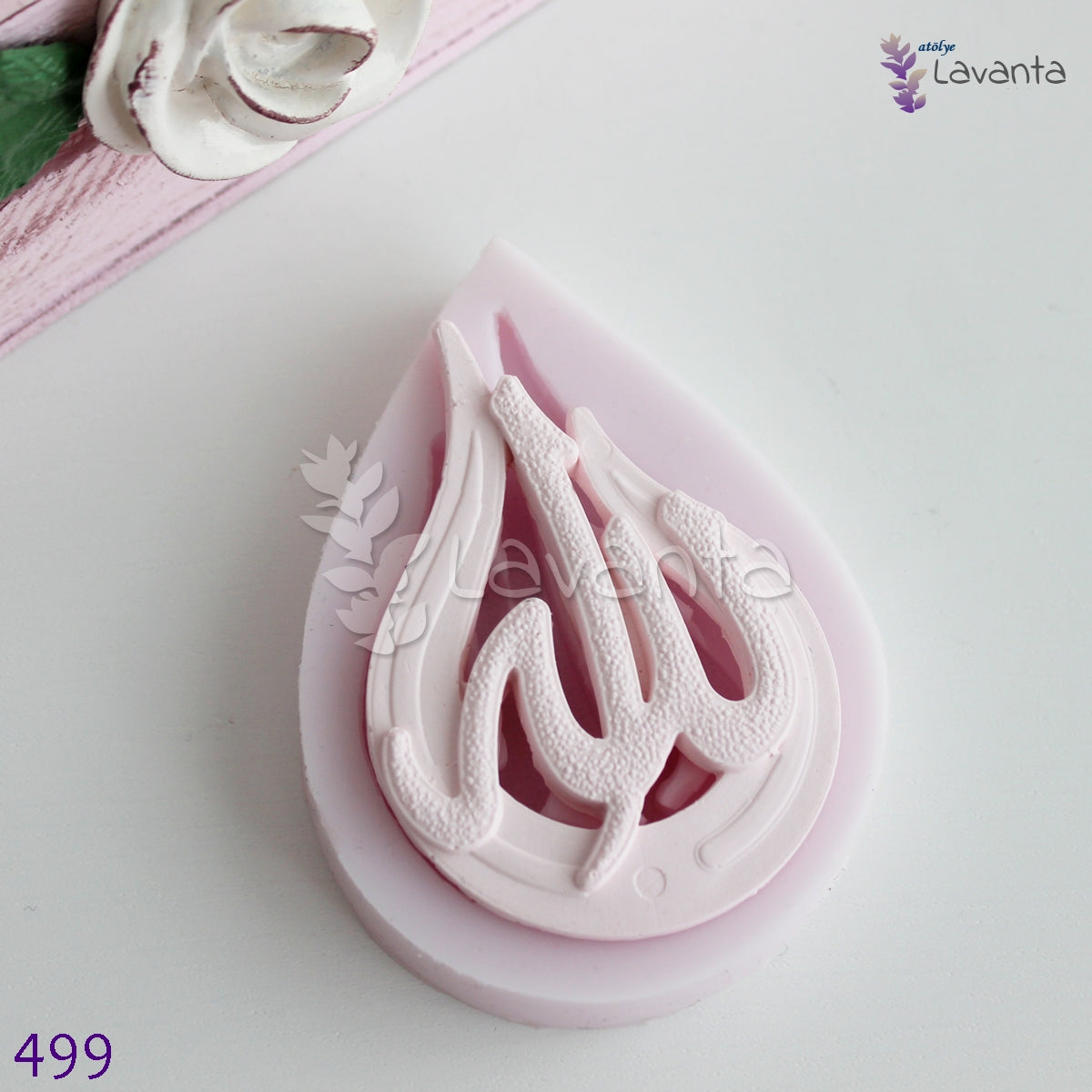 Damla Allah Lafzı Silikon Kalıbı