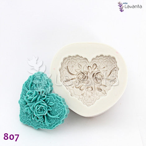 Dantel Kalp Kokulu Taş Kalıbı