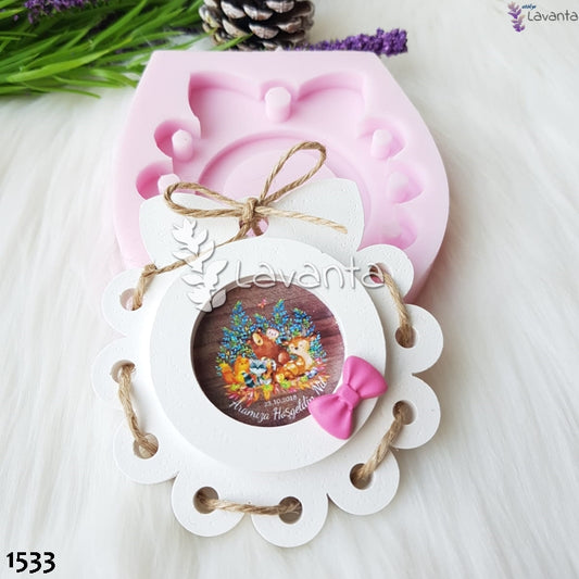 Delikli Yuvarlak Tabanlık Silikon Kalıbı