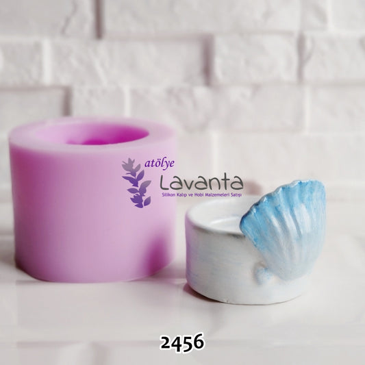 Deniz Kabuğu Tealight Mumluk Silikon Kalıbı