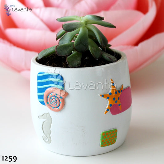 Deniz Temalı Saksı Silikon Kalıbı