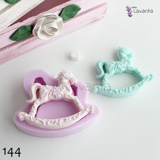 Desenli At Silikon Kalıbı