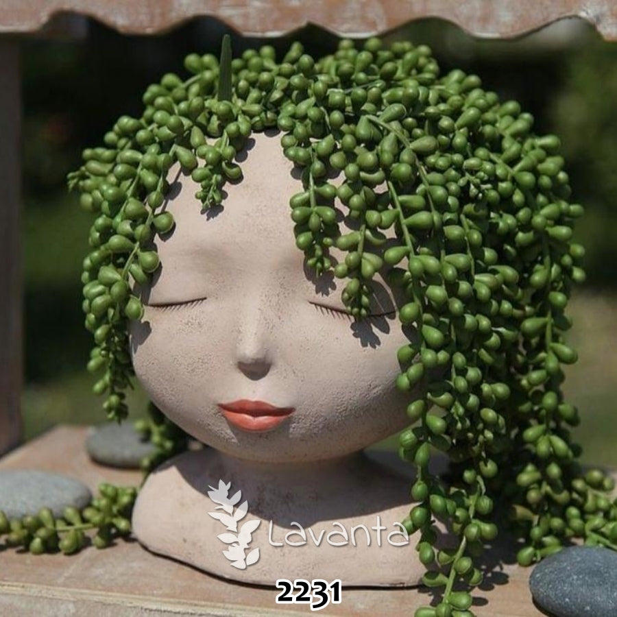 Dev Kız Saksı Kalıbı