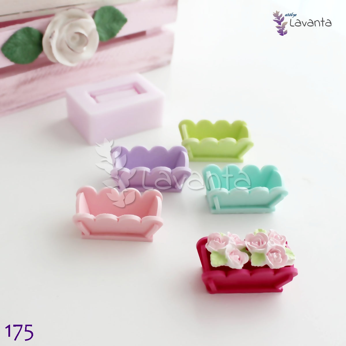 Dikdörtgen Saksı Silikon Kalıbı