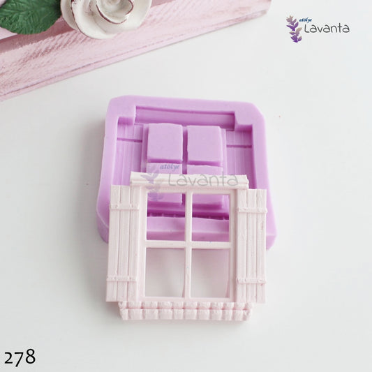 Dört Bölmeli Pencere Silikon Kalıbı