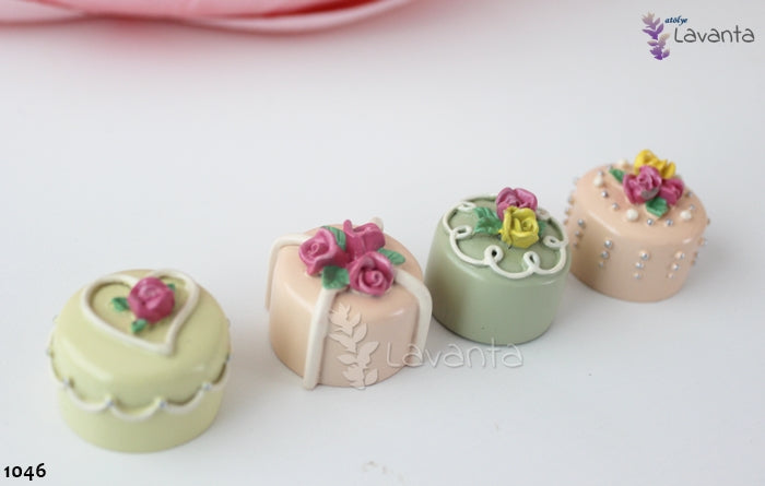 Dörtlü Pasta Seti Silikon Kalıbı