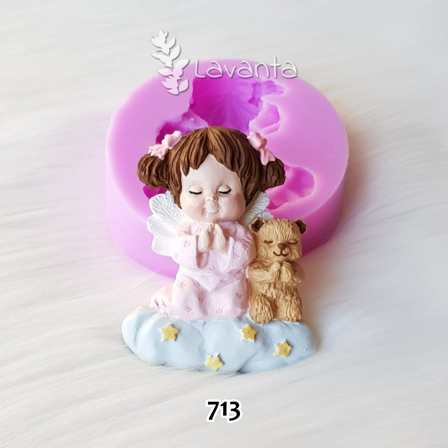 Dua Eden Melek Kız Silikon Kalıbı