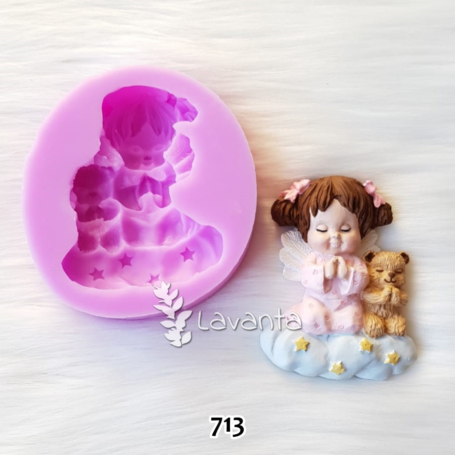 Dua Eden Melek Kız Silikon Kalıbı