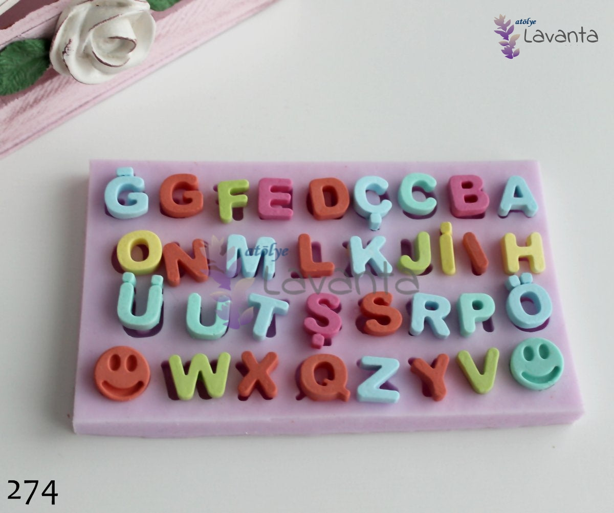 Düz Harf Silikon Kalıbı