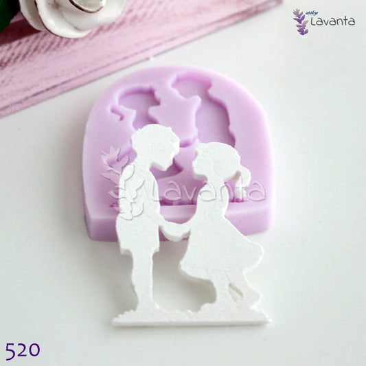 Elele Tutuşan Sevgiler Silikon Kalıbı