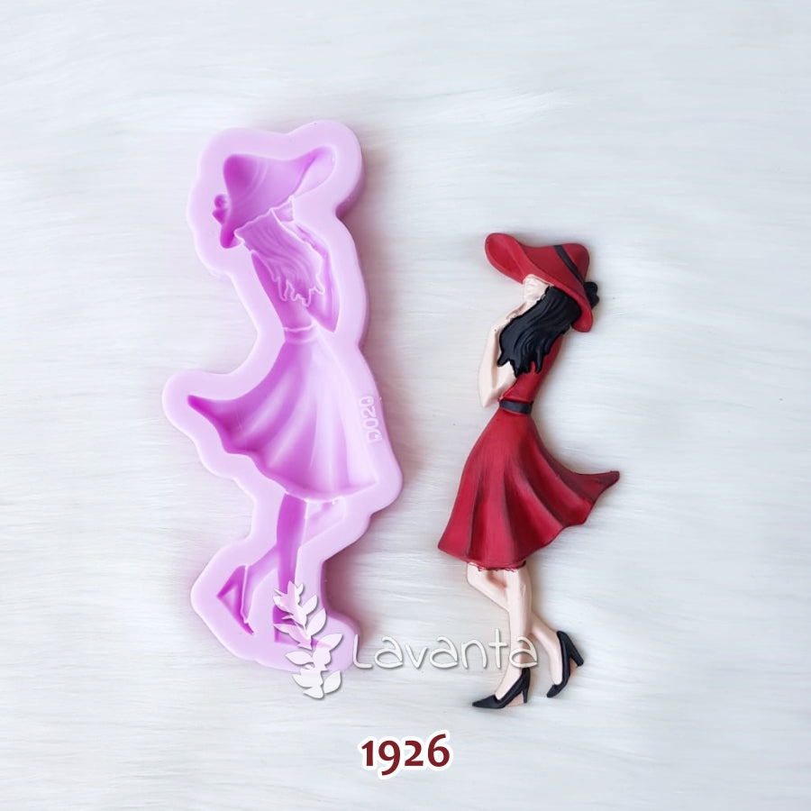 Etekli Kız Kokulu Taş Silikon Kalıbı