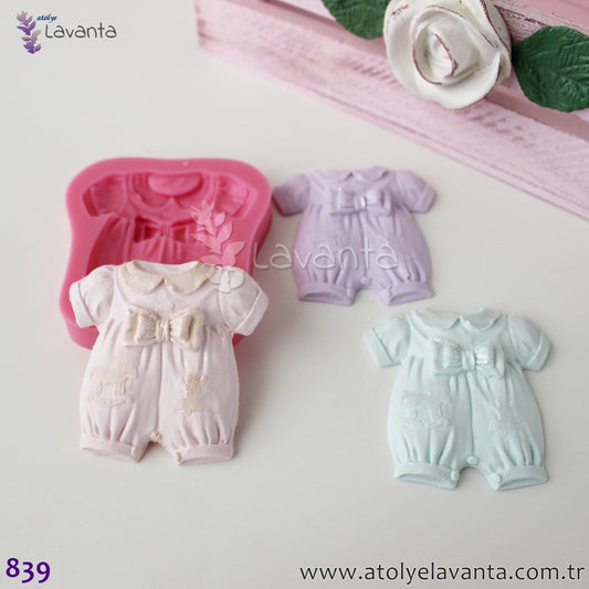 Fiyonklu Bebek Tulumu Silikon Kalıbı
