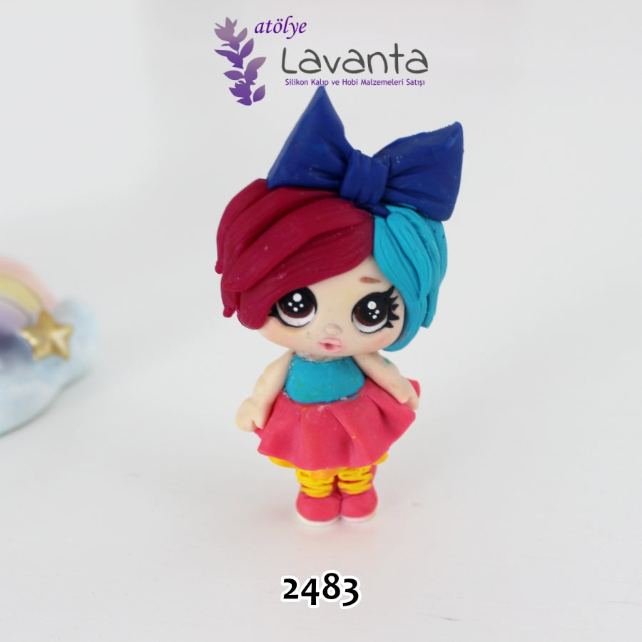 Fiyonklu LoL Bebek Silikon Kalıbı