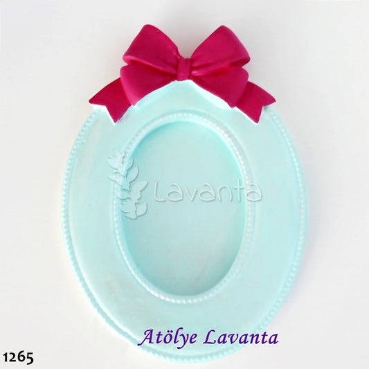 Fiyonklu Oval Çerçeve Kokulu Taş Kalıbı