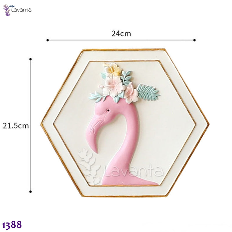 Flamingo Duvar Panosu Silikon Kalıbı