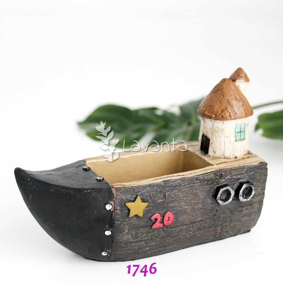 Gemi Sukulent Saksı Silikon Kalıbı