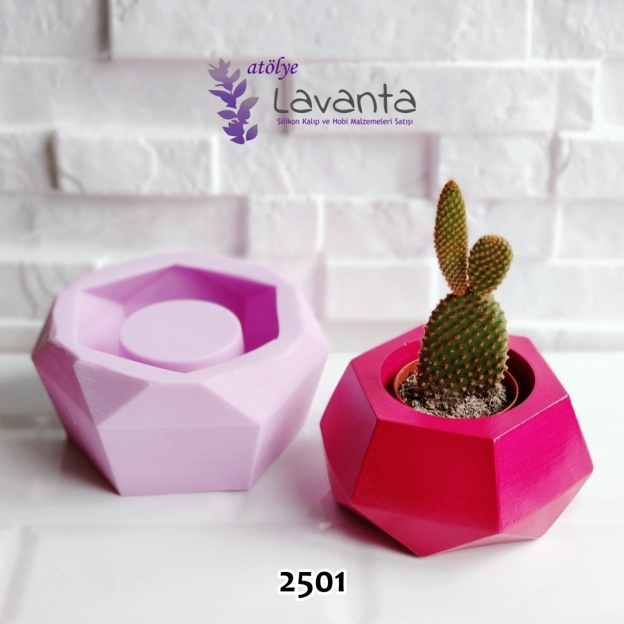 Geometrik Beton Saksı Kalıbı