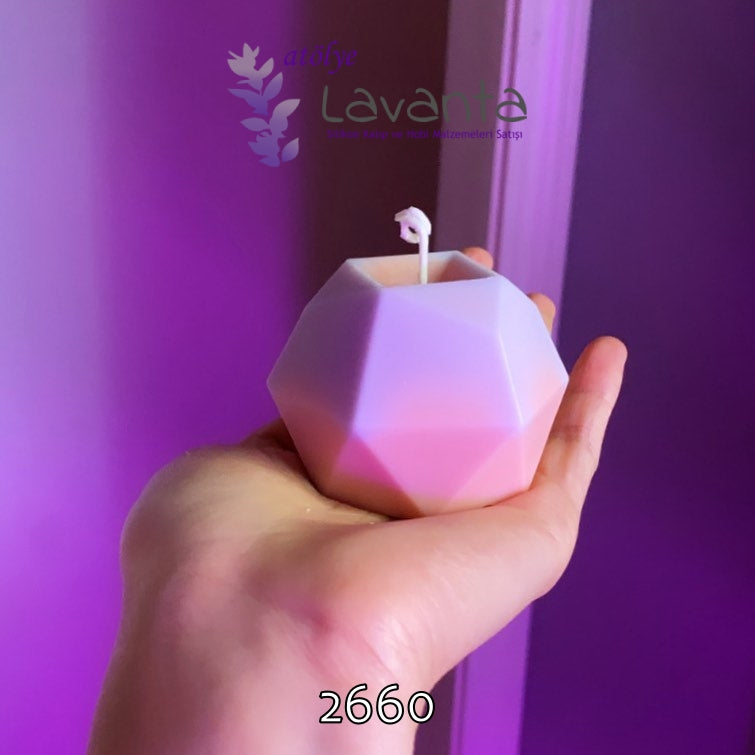 Geometrik Mum Kalıbı