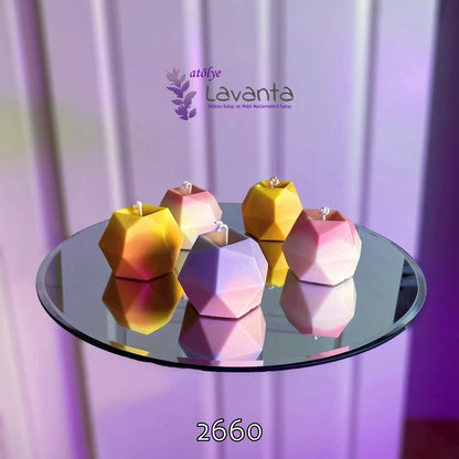 Geometrik Mum Kalıbı