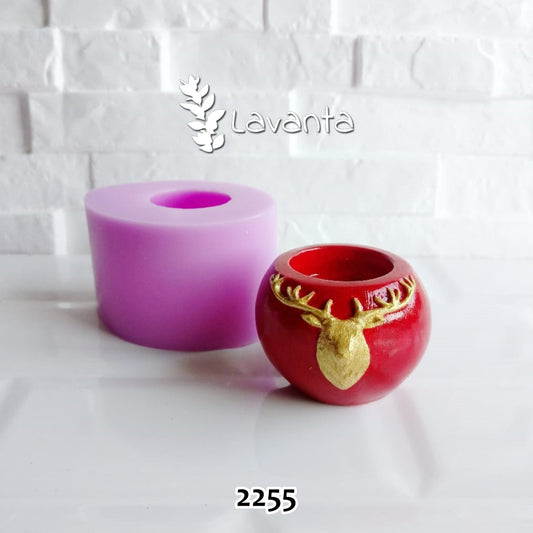 Geyikli Top Mumluk Silikon Kalıbı