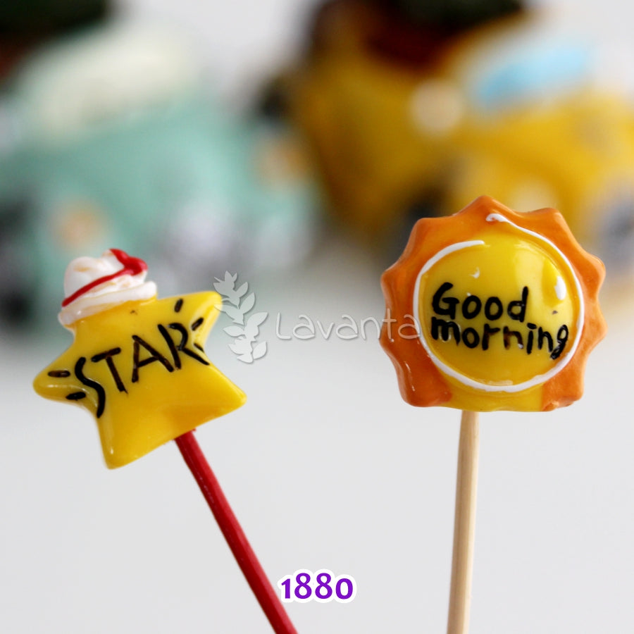 Good Morning ve Star Saksı Süsü Kalıpları