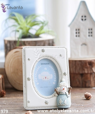 Kardan Adam Çerçeve Silikon Kalıbı