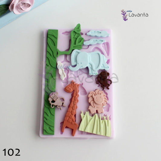 Safari Seti Silikon Kalıbı